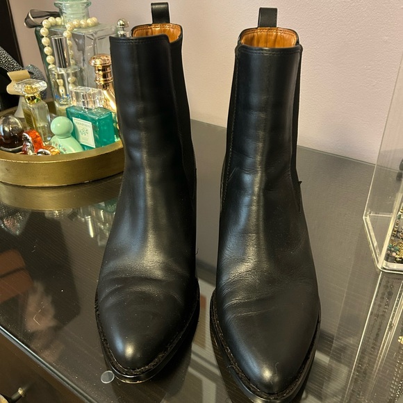 Coach Black and Tan Leather Boots - Picture 3 of 7